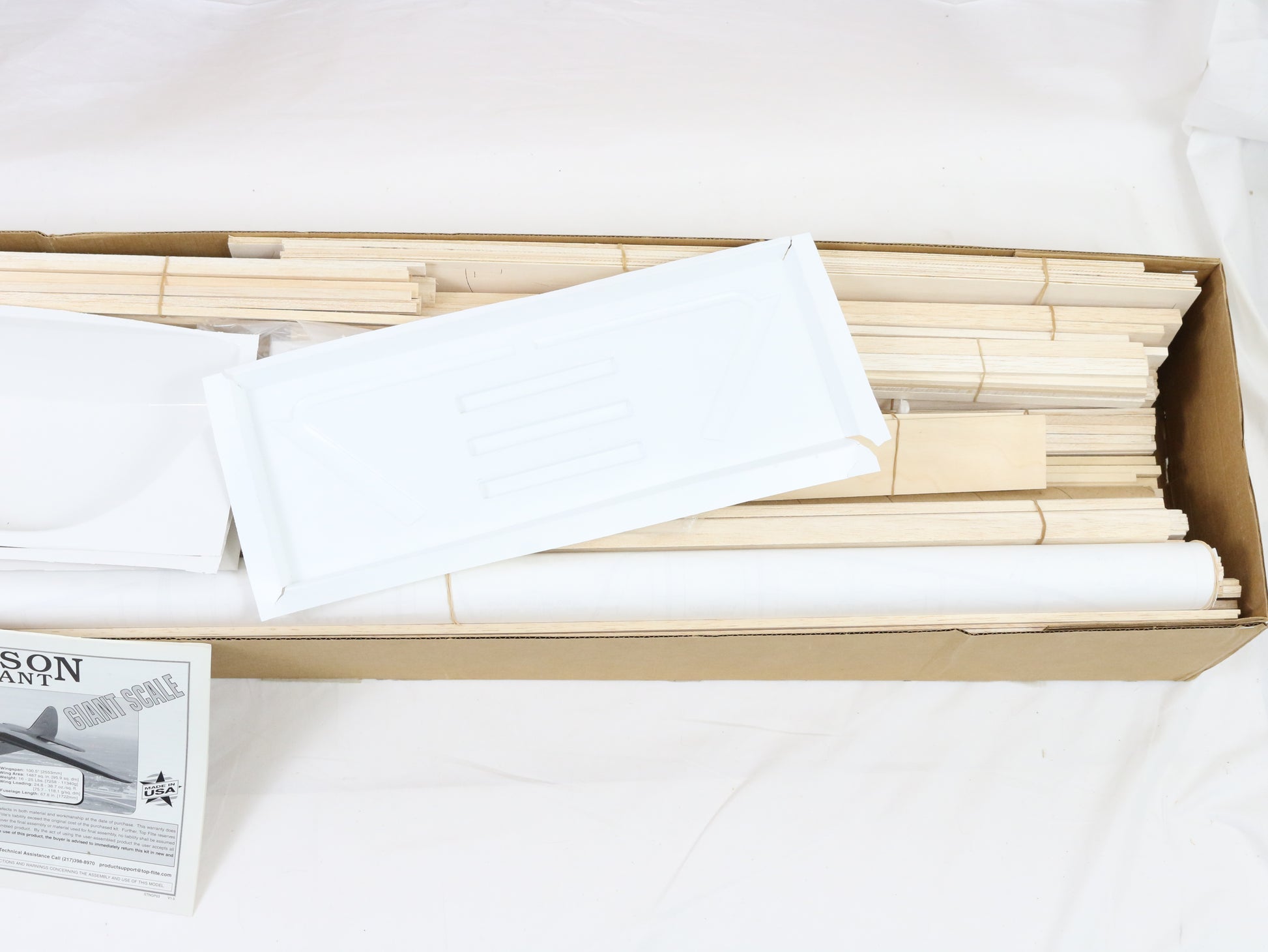 Top Flite Giant Gold Stinson Reliant 1:5 Scale 100.5" Wingspan Wood RC Plane Kit
