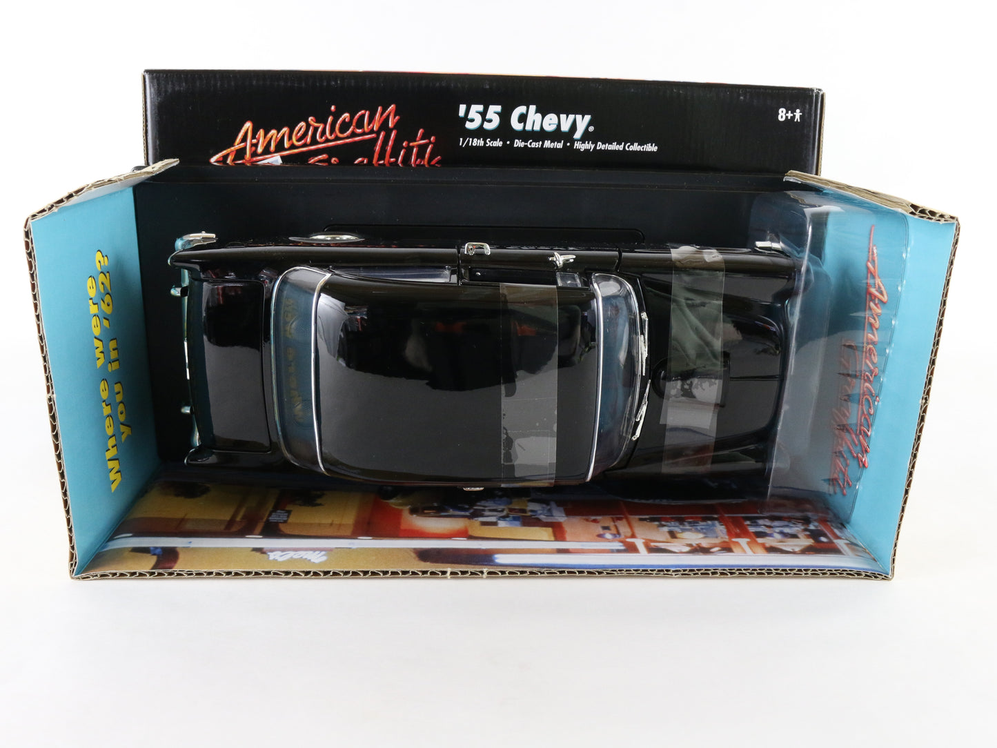 1955 '55 Chevrolet Chevy Black American Graffiti ERTL 1:18 Diecast Model 32080
