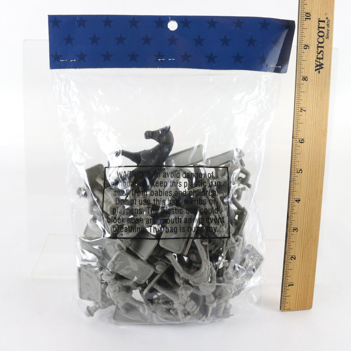 Set Of American Civil War Confederate Toy Soldiers 2.25" Plastic Figures 462978