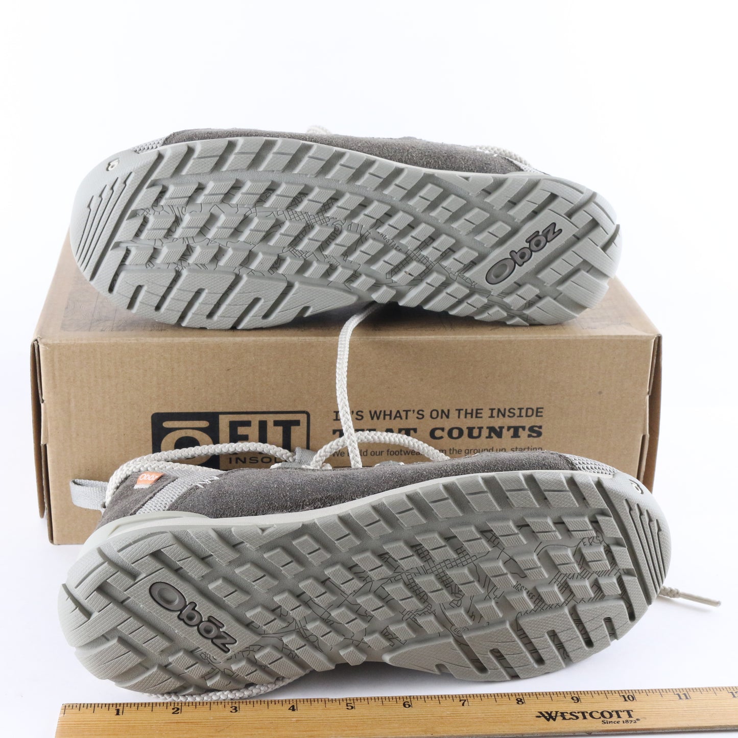 Oboz Lena Mid Womens Alloy Hiking Trail Lace Up Boots Size 10 USA 74602