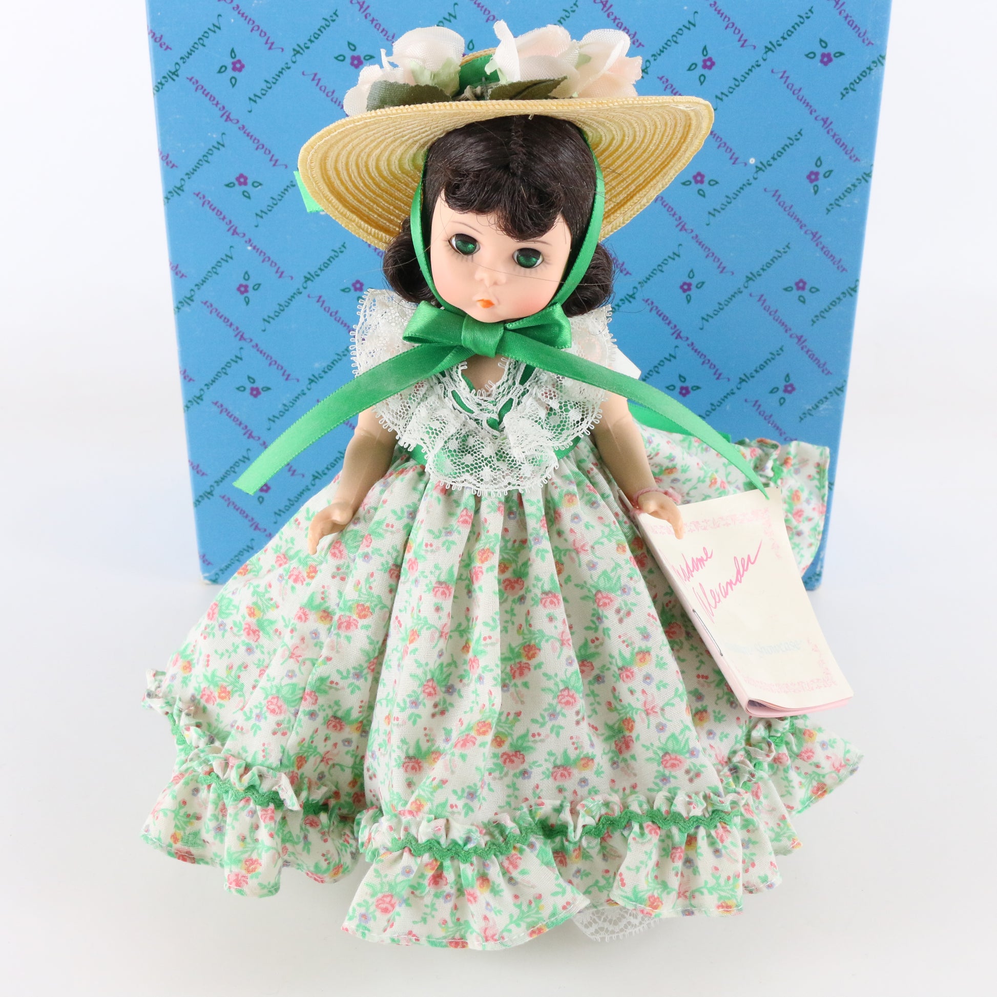 Scarlett Madame Alexander Green Dress Girl Doll 8" 426