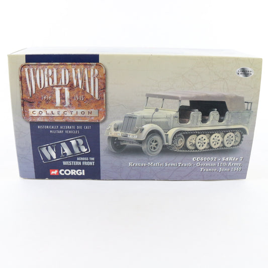 Sdkfz 7 Krauss Maffei Semi Track German Army WW2 Corgi 1:50 CC60002 Model