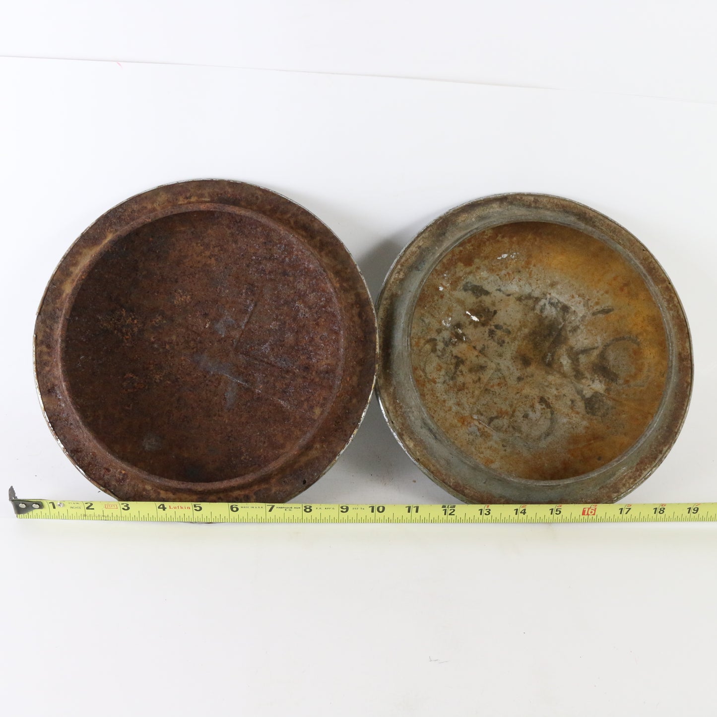 Lot Of 4 Vintage 1940s Chevrolet Moon Dog Dish Metal Hubcap 9.75"
