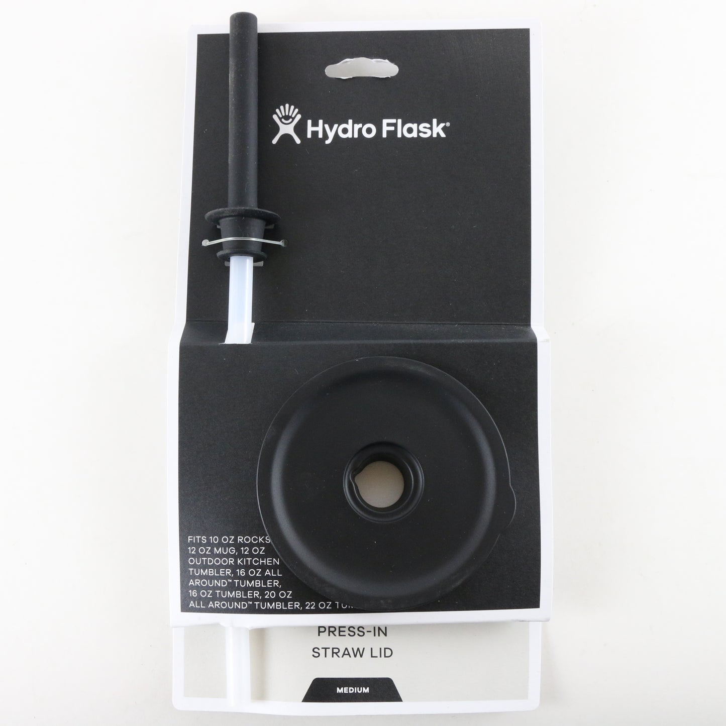 Hydro Flask Medium Press-in Straw & Lid Tumbler Water Bottle Accessories