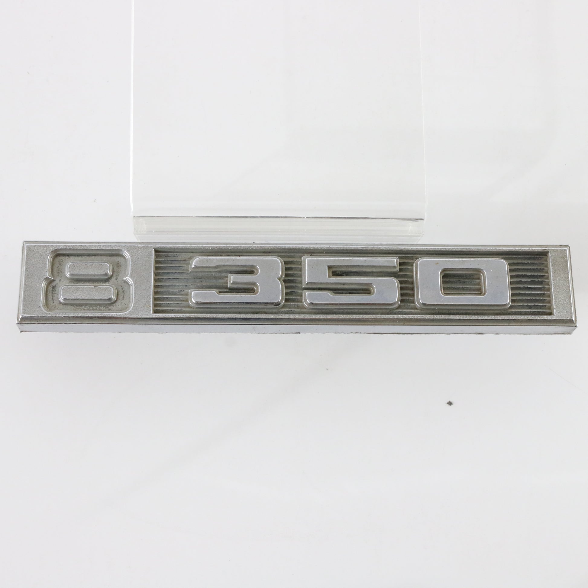 Vintage Chevrolet GMC 8 350 Pickup Truck Metal Automobile Emblem