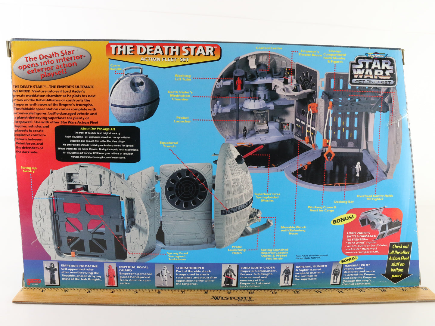 Micro Machines Star Wars Death Star Action Fleet Diorama Galoob 67092