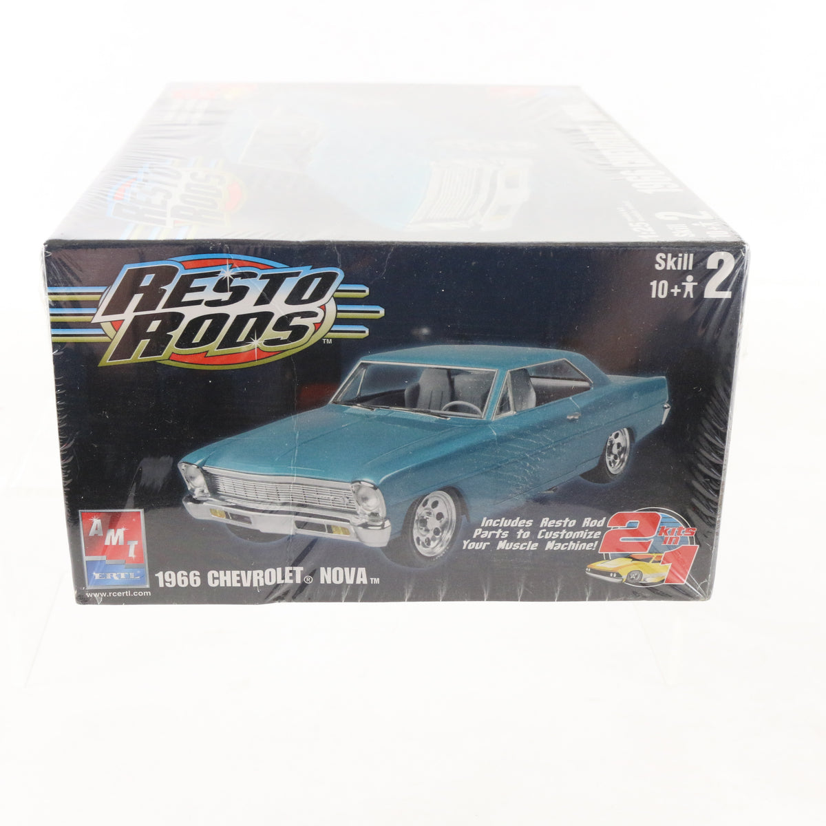 1966 Chevrolet Nova Resto Rods AMT ERTL 1:25 2 In 1 Plastic Model Kit 38373