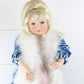 Cinderella Pamela Erff Blue Dress Girl Large 28" Porcelain Doll W/ Shawl 67/400