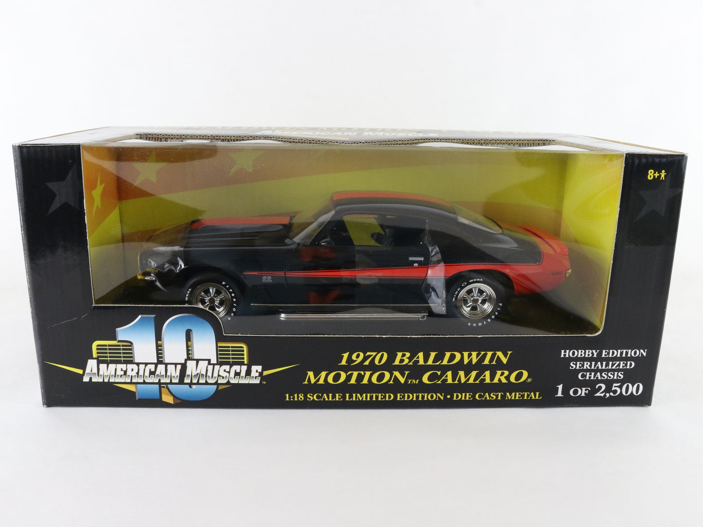 1970 Chevy Camaro Baldwin Motion American Muscle 1:18 SERIALIZED HOBBY of 2500