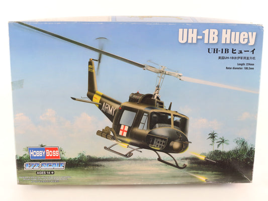 UH-1B Huey Attack Helicopter Bell Hobby Boss 1:72 87228 Military Kit