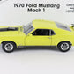 1970 Ford Mustang Mach 1 Fastback Yellow Black Danbury Mint 1:24 Diecast Model