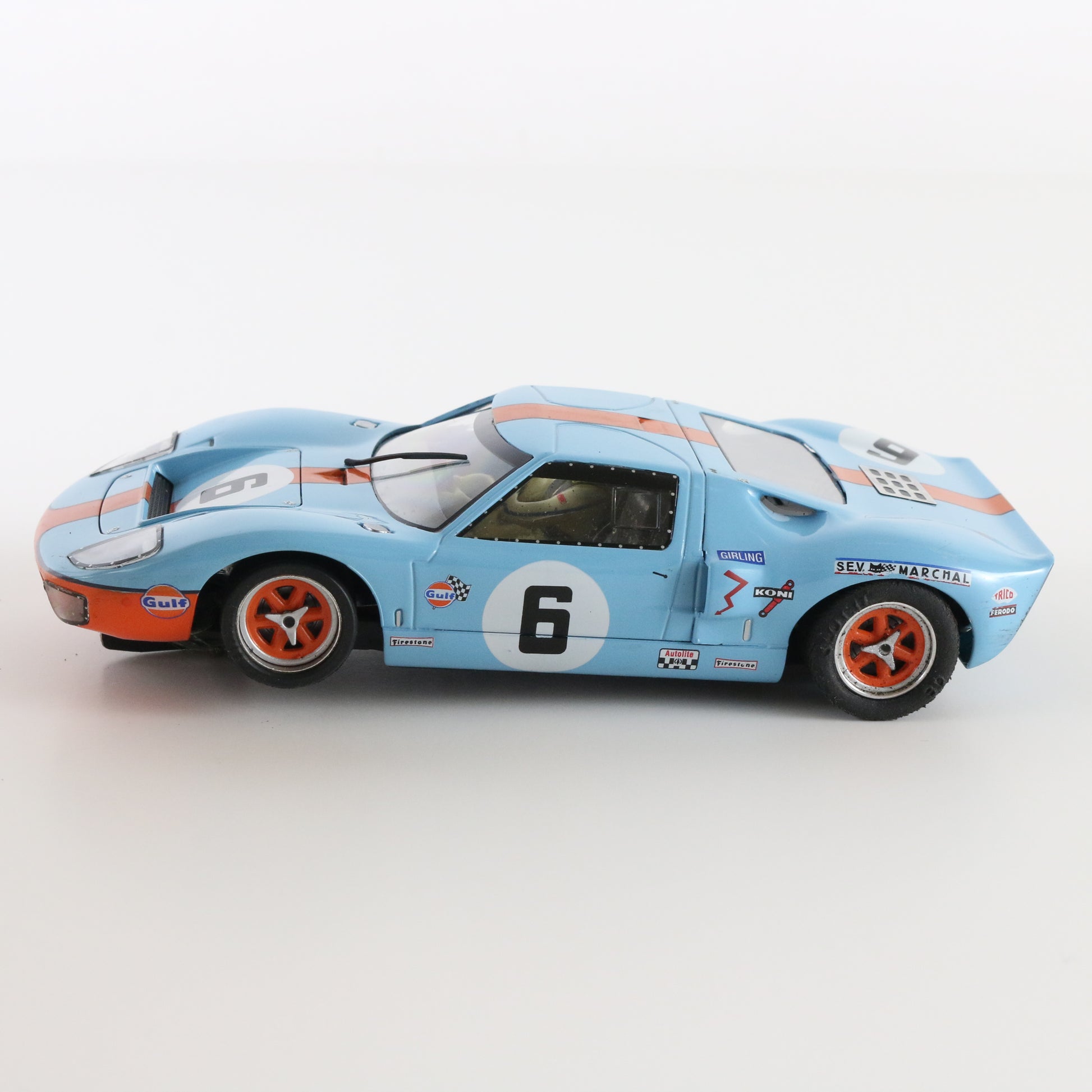 Slot.it 1969 Ford GT40 #6 blue and orange Le Mans 1:32 slot car