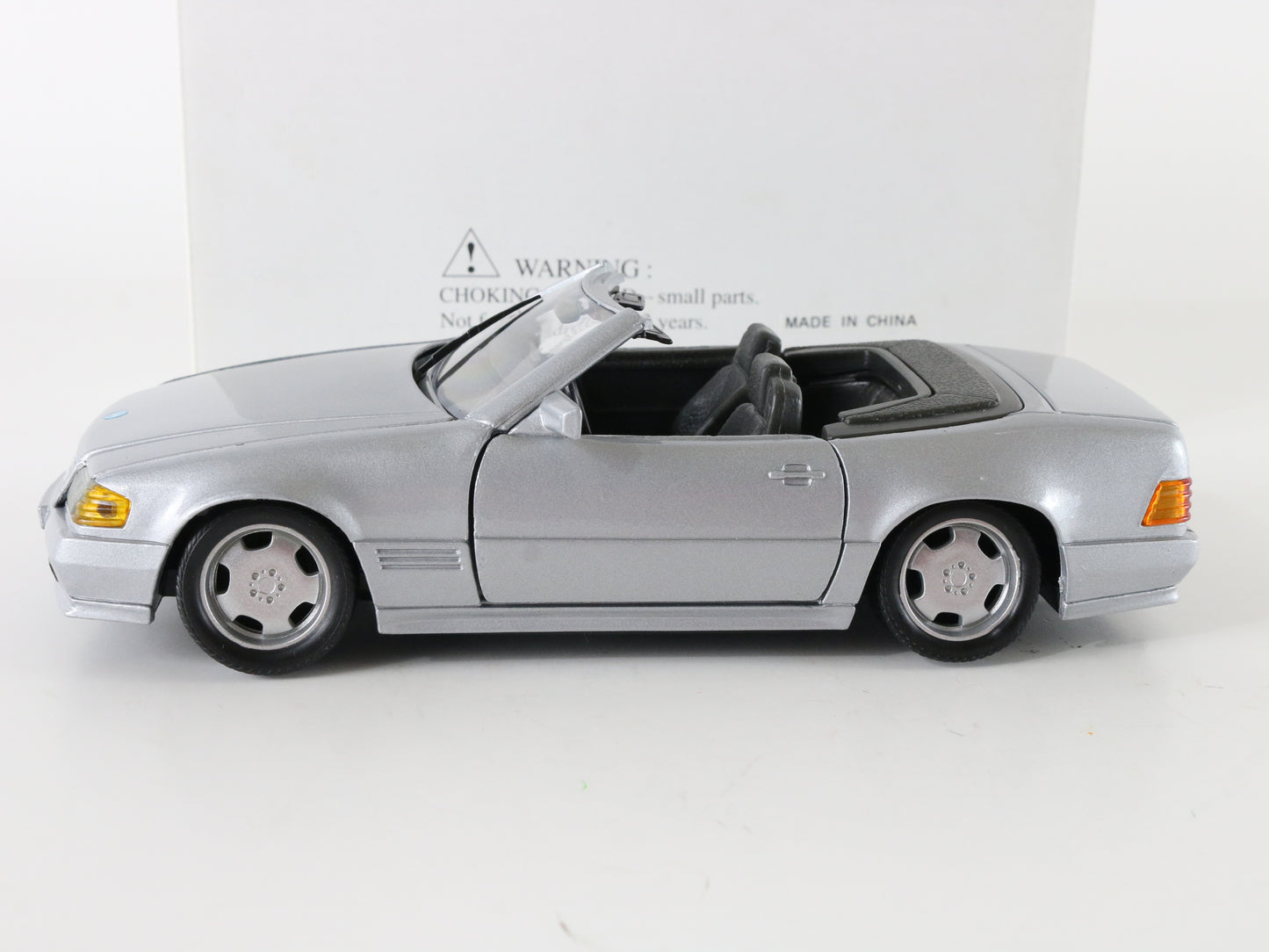 Mercedes Benz 600 Sl Silver Metal Model Car Welly 1:24 9371