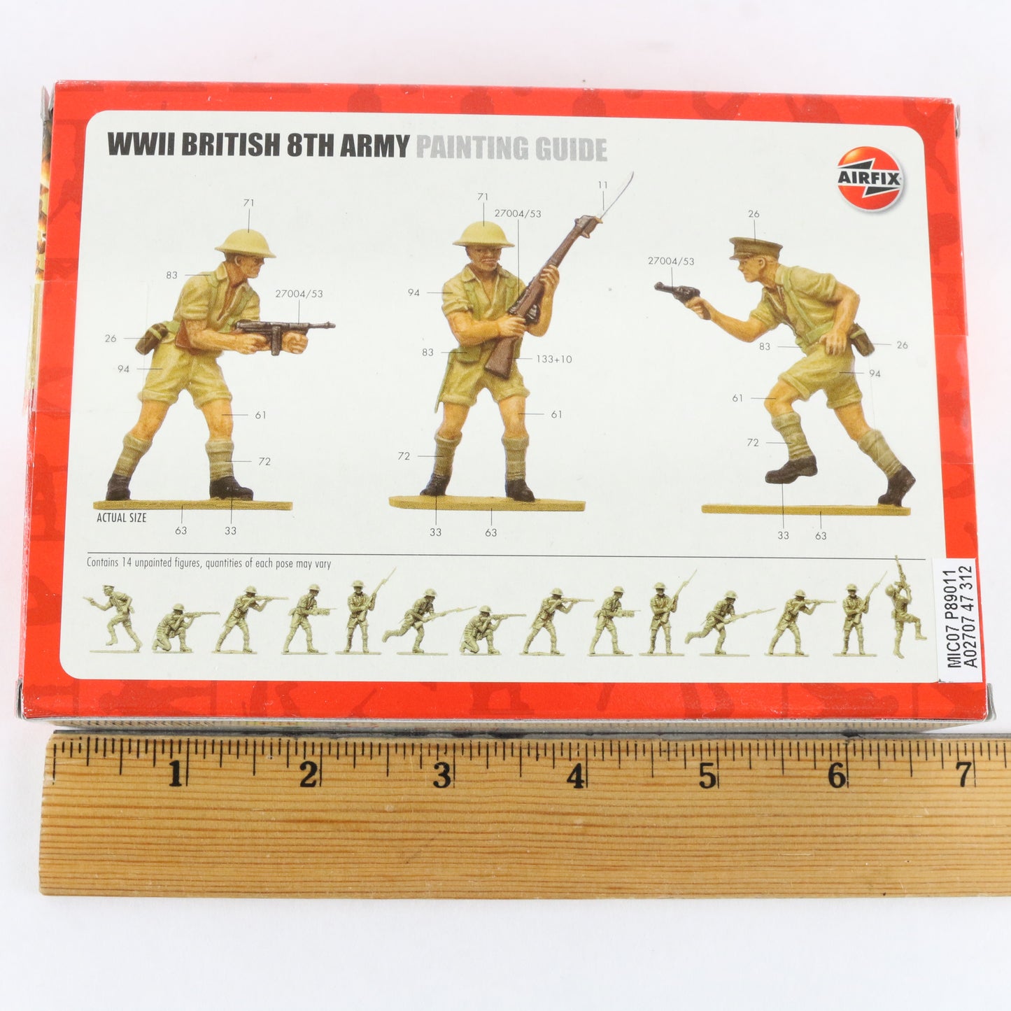 British 8th Army WWII Airfix 1:32 A02707 Plastic Model Soldier Figures