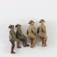 Lineol Hausser painted composite soldiers set sitting and riding figures