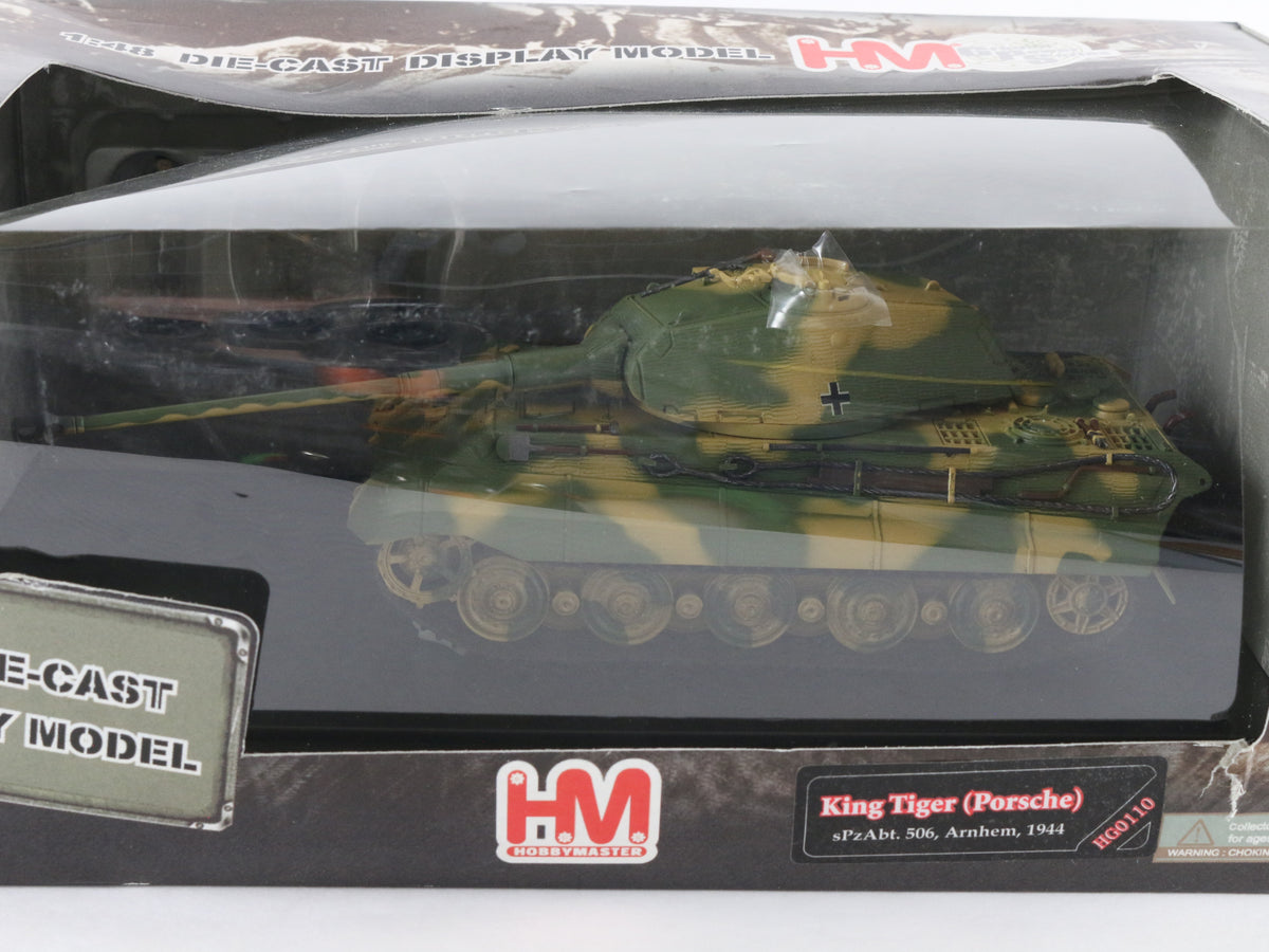 King Tiger Porsche German Tank Arnhem 1944 Hobby Master 1:48 HG0110 Sealed Model
