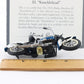 1936 Harley Davidson El Knucklehead Blue White Franklin Mint 1:24 Motorcycle