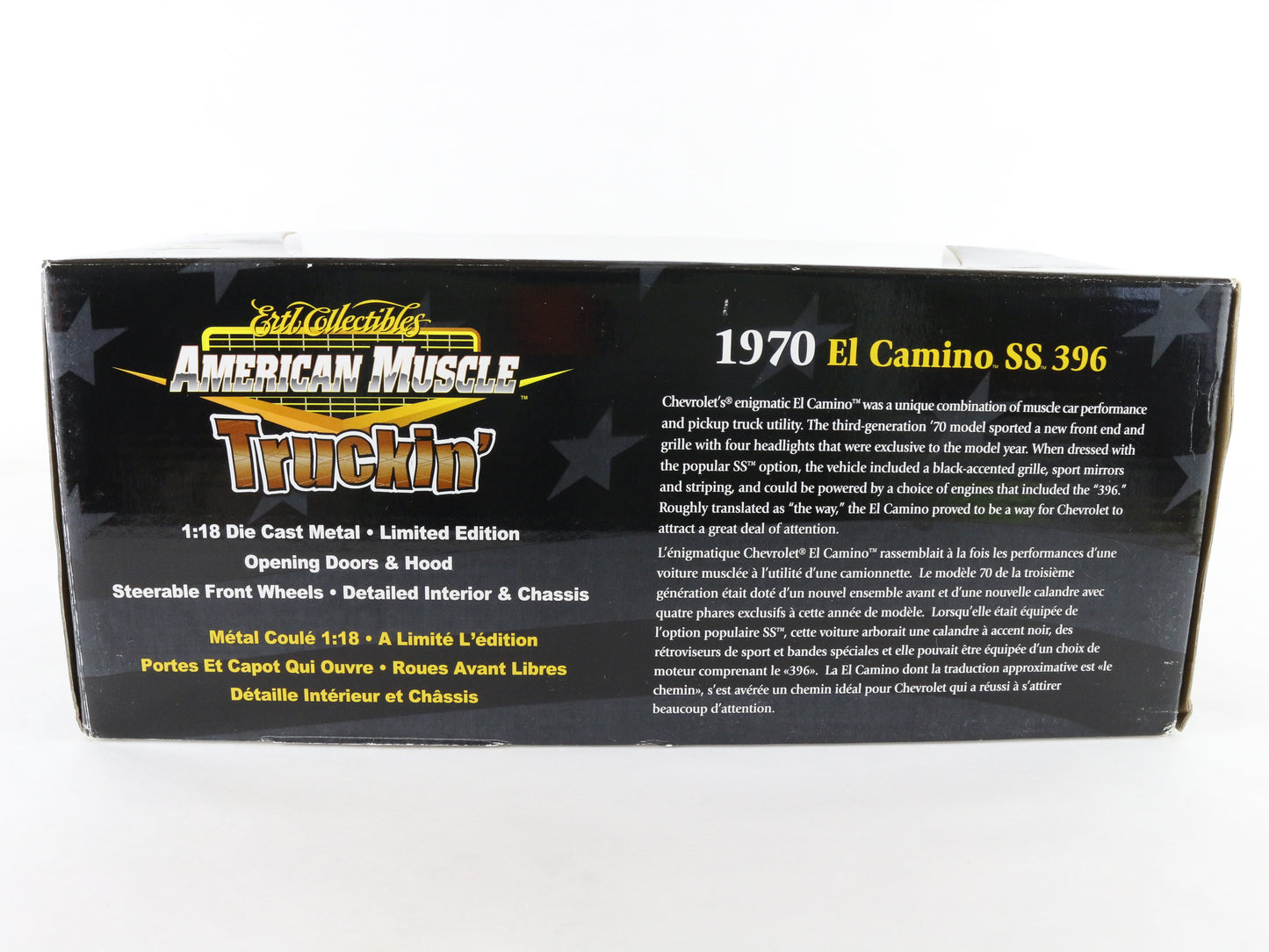 1970 Chevy El Camino Ss396 Black American Muscle Truckin ERTL 1:18 LE Of 5000