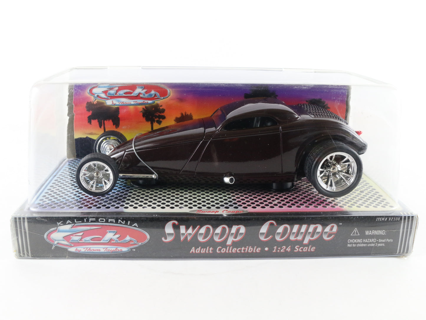 Swoop Coupe Purple Kalifornia Kicks 1:24 Diecast Model Car 92108