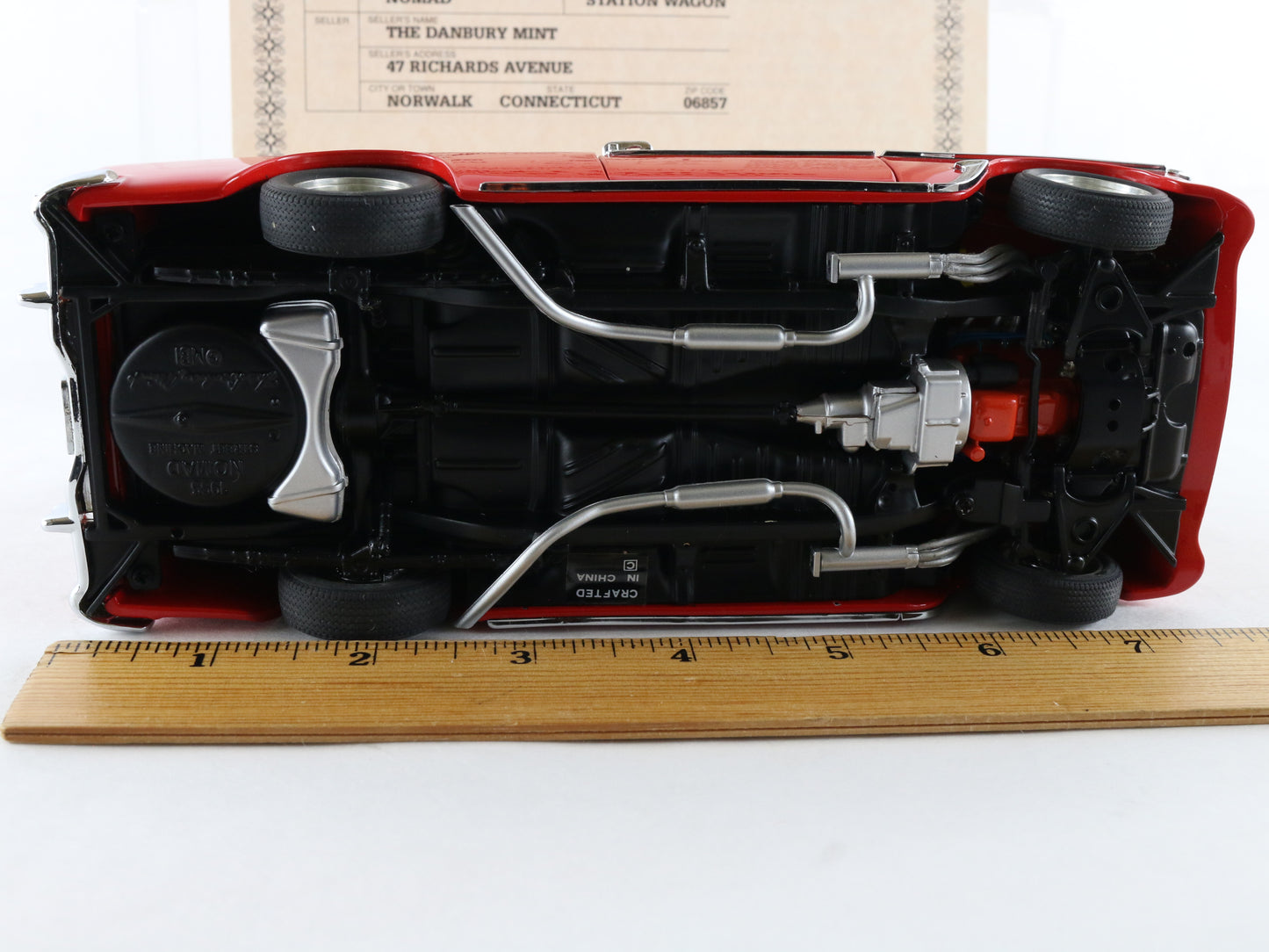 1955 Chevrolet Nomad Street Machine Red Danbury Mint 1:24 Model Car