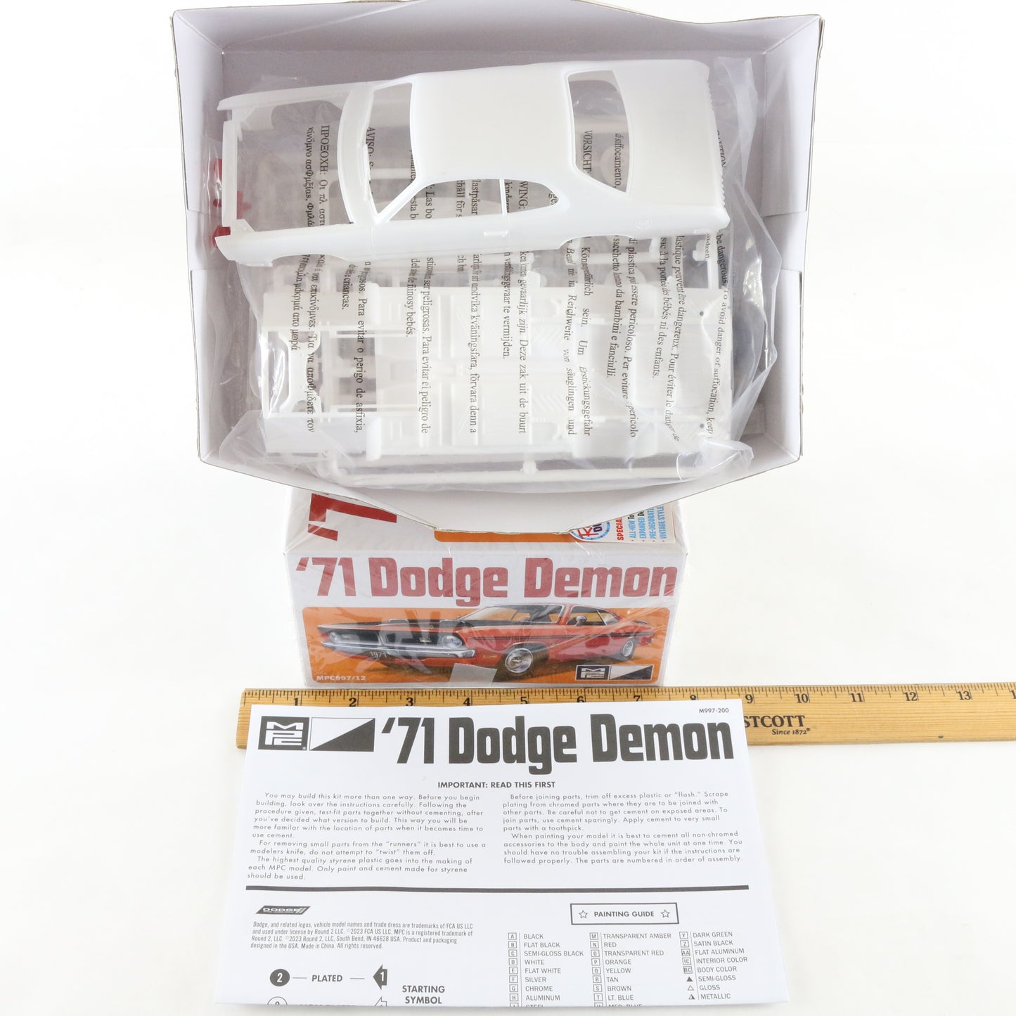 1971 '71 Dodge Demon Retro Deluxe MPC 1:25 Model Car Kit MPC997/12