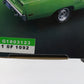 1970 Plymouth Road Runner Green & Black GMP 1:18 Diecast 1 Of 1092 G1803123