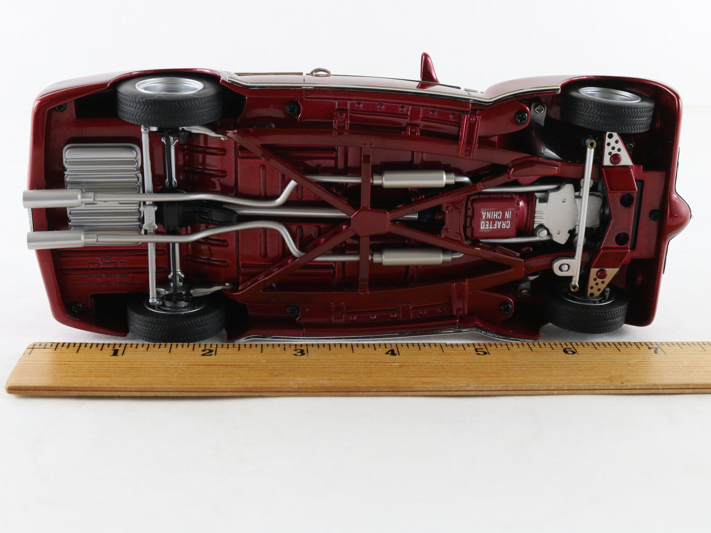 1941 Chevrolet Custom Rod Cherry Red Convertible Danbury Mint 1:24 Model Car