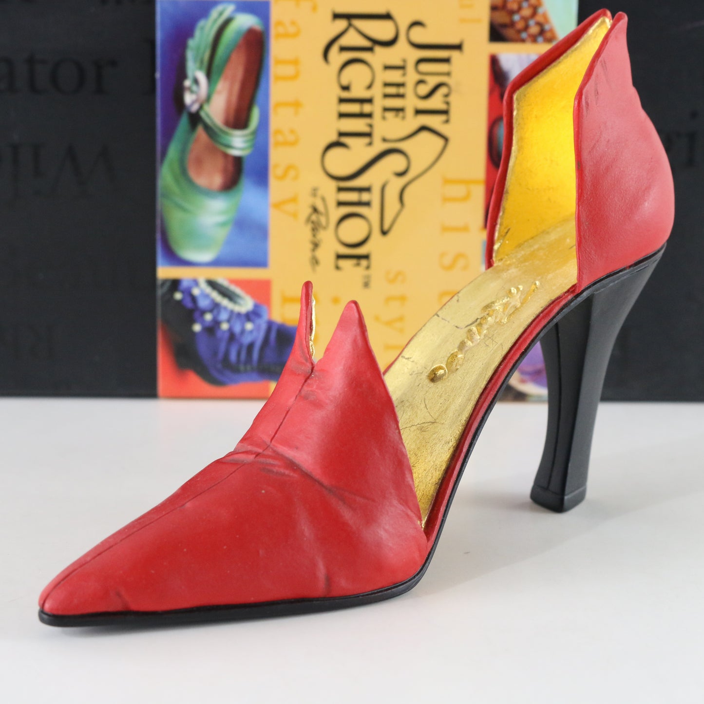 Red Devil Resin Collectible Shoe