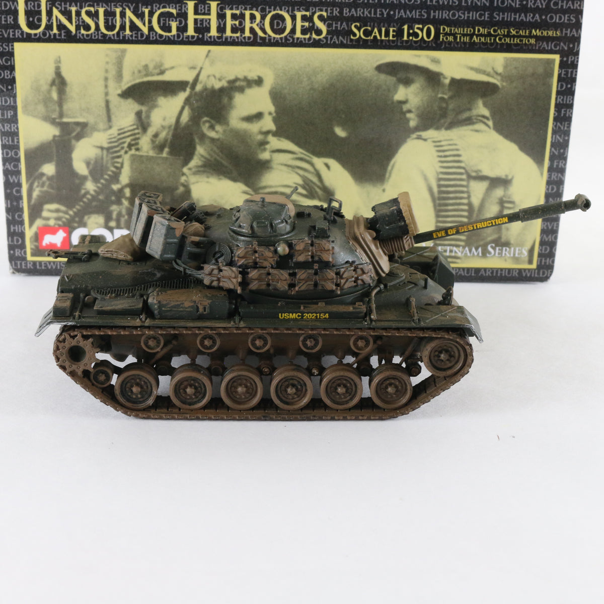 M48A3 Tank USMC Chrysler Unsung Heroes Corgi 1:50 50301 Military Vehicle