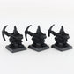 Lot Of 3 Dwarf Miners Citadel Warhammer 8044/3 Black Painted Figures