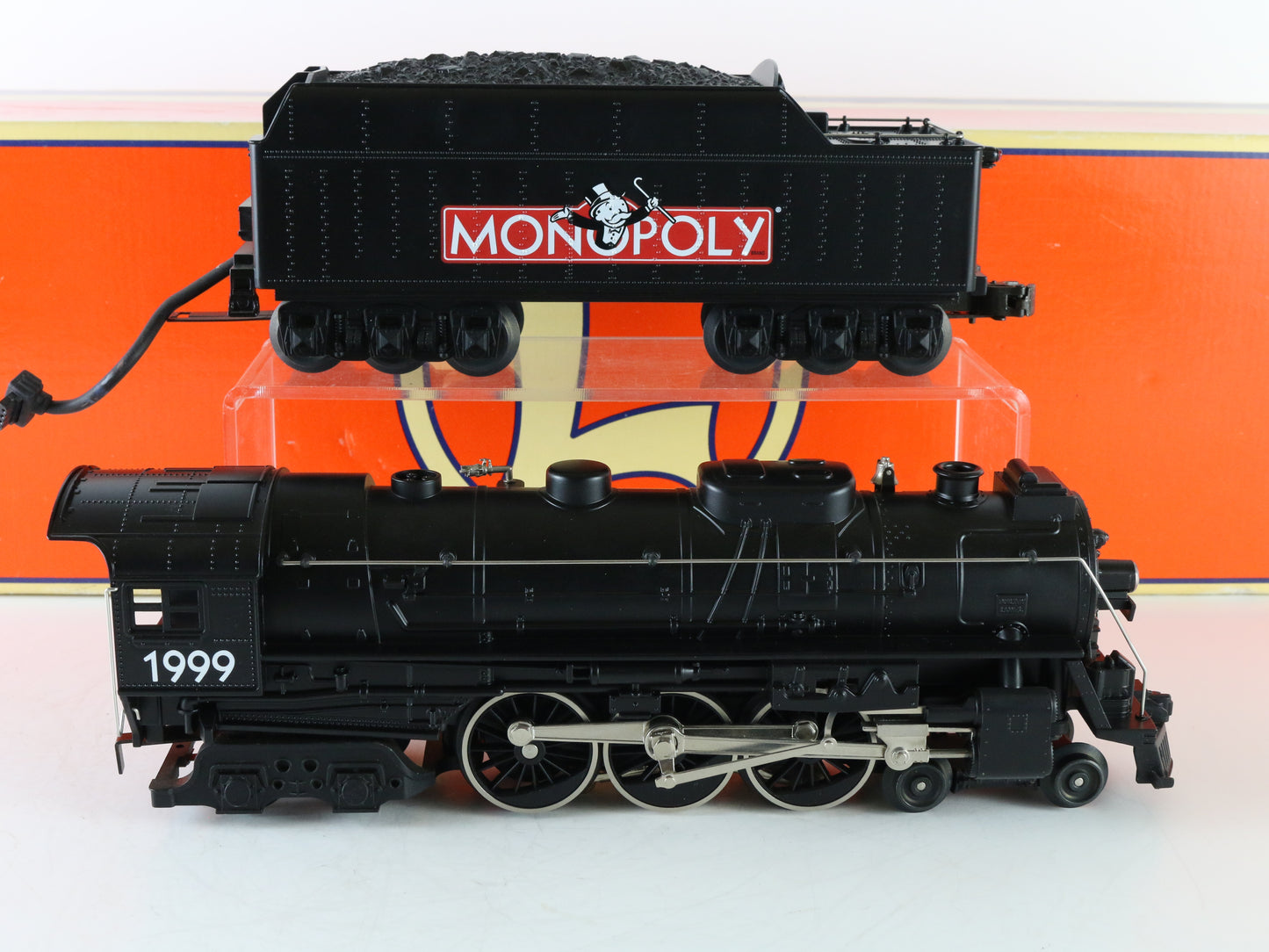 Lionel O Monopoly 1999 4-6-4 Black Metal Steam Locomotive Engine 6-52189