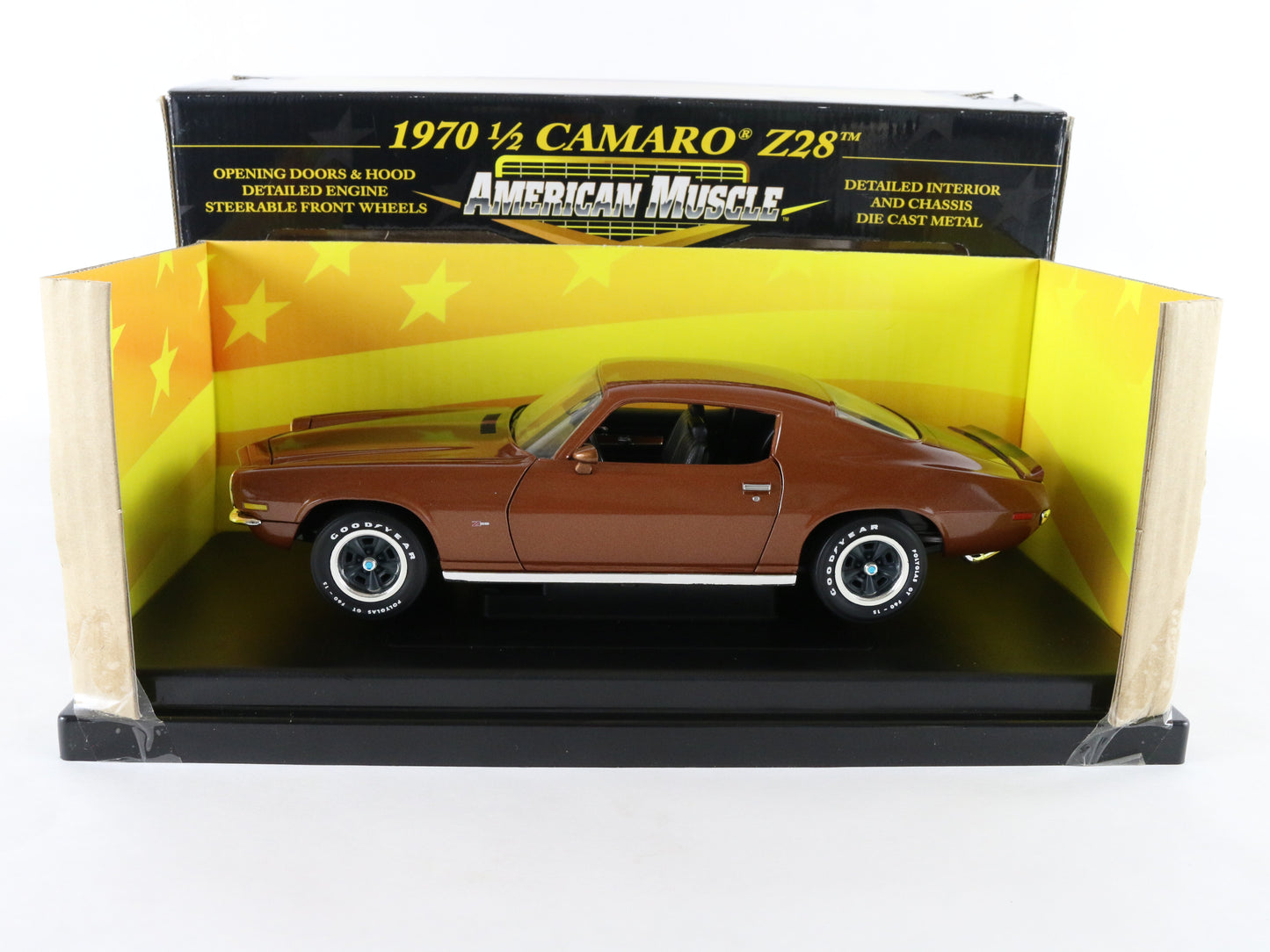 1970 1/2 Chevy Camaro Z28 Brown American Muscle ERTL 1:18 Diecast LE 32408