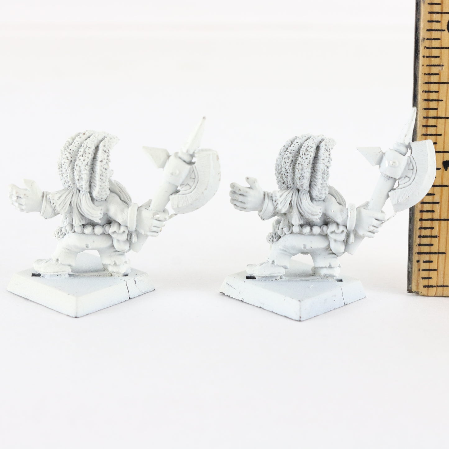Lot Of 2 Dwarf Giant Slayers Citadel Warhammer 88092/1 White Painted Figures