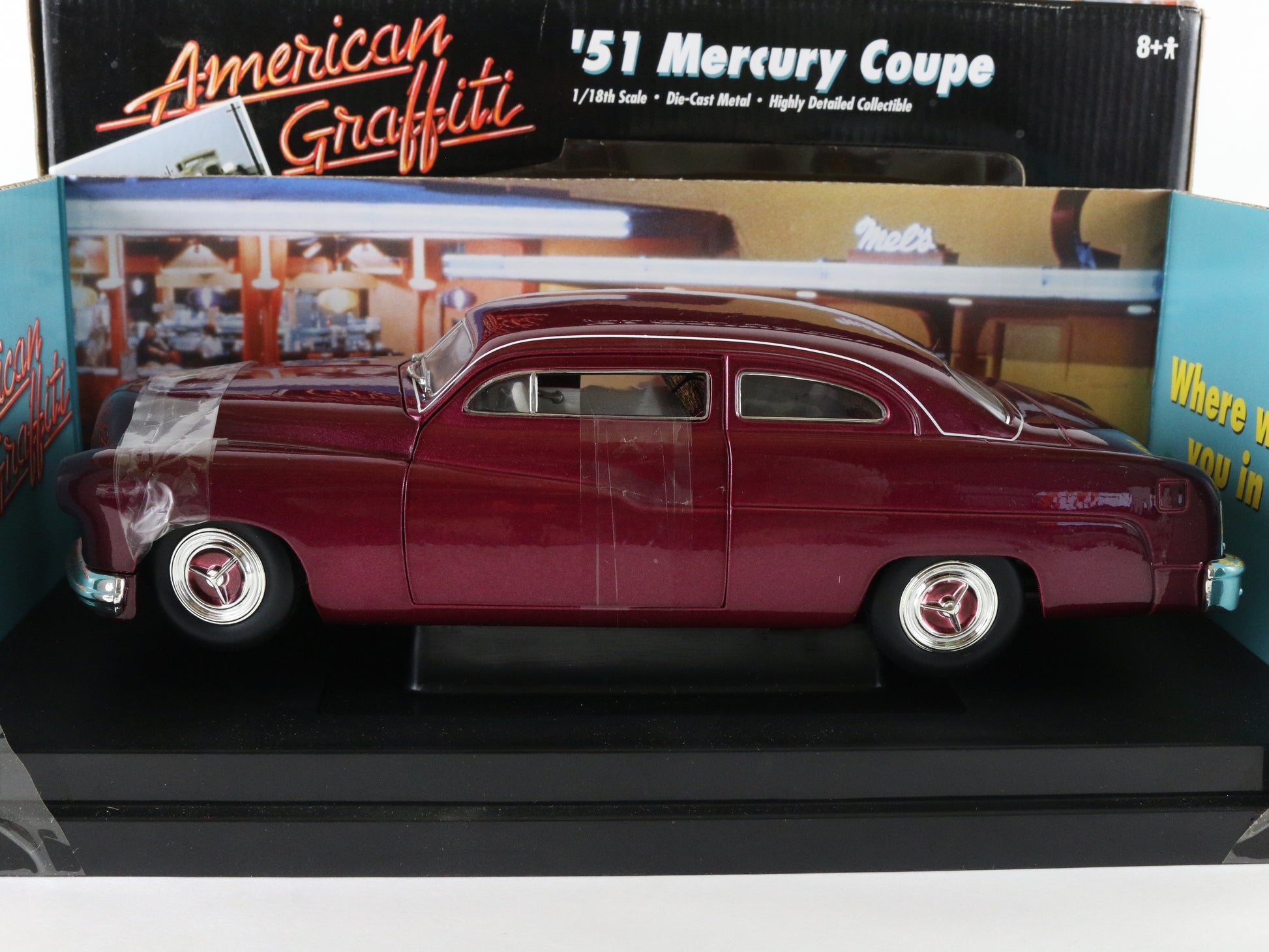 1951 '51 Mercury Coupe Purple American Graffiti ERTL 1:18 Diecast Model 32081