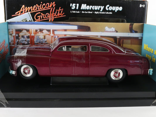 1951 '51 Mercury Coupe Purple American Graffiti ERTL 1:18 Diecast Model 32081