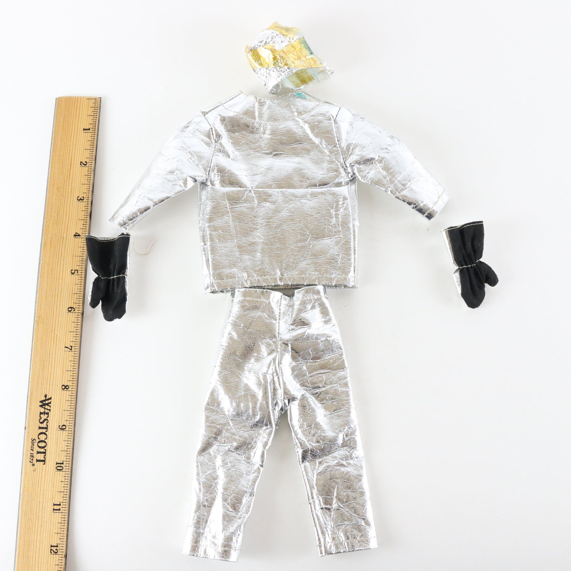  1964 Hasbro Gi Joe Silver Crash Crew Outfit W/ Gloves For 12" Figures