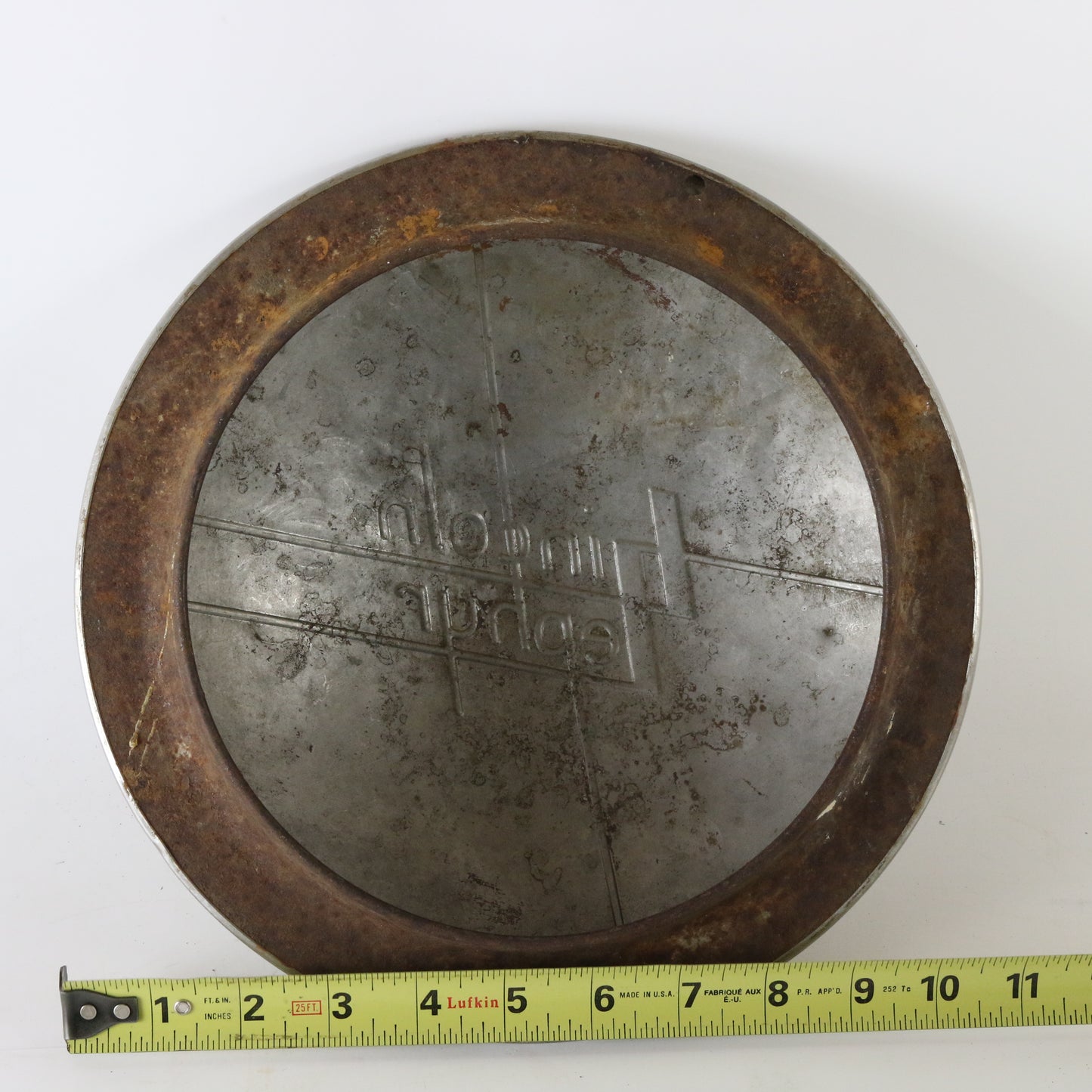 Vintage 1939 Lincoln Zephyr Dog Dish Metal Wheel Hubcap 10.5"