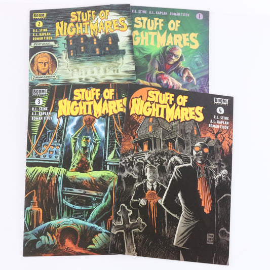 Stuff Of Nightmares #1-4 Boom Studios RL Stine Comic Covers