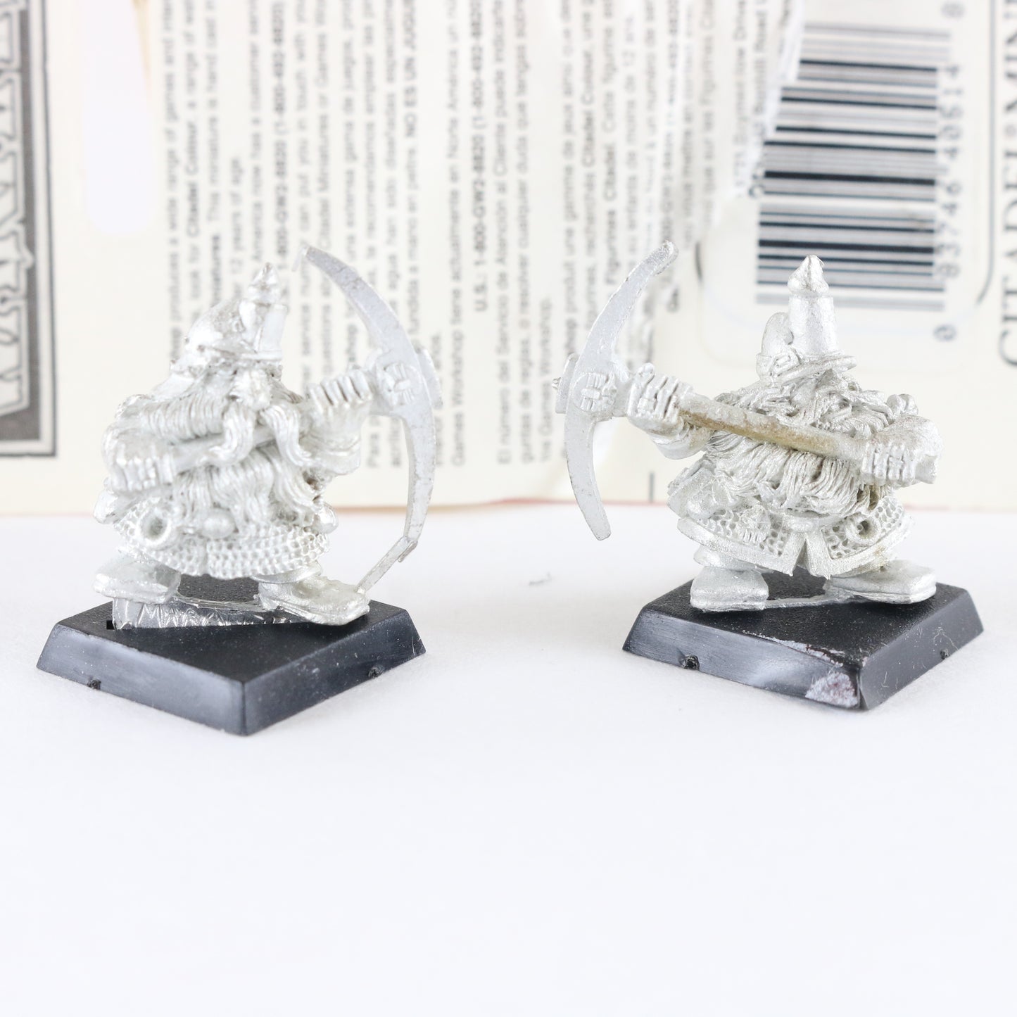 Dwarf Miners Pickaxes Citadel Warhammer 8514D Unpainted Figures