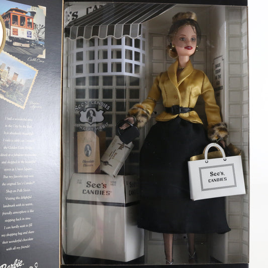 I Left My Heart in San Francisco Barbie Doll Mattel 53487 2001 Sees Candies Edition city-inspired collectible