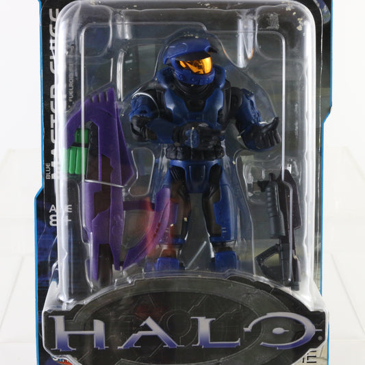 Halo Series 3 Blue Master Chief with Assault Rifle and Fuelrod Gun