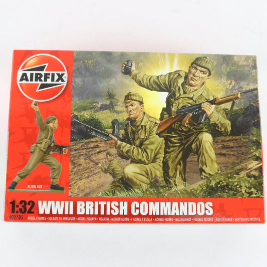 British Commandos WWII Airfix 1:32 A02705 Plastic Model Soldier Figures