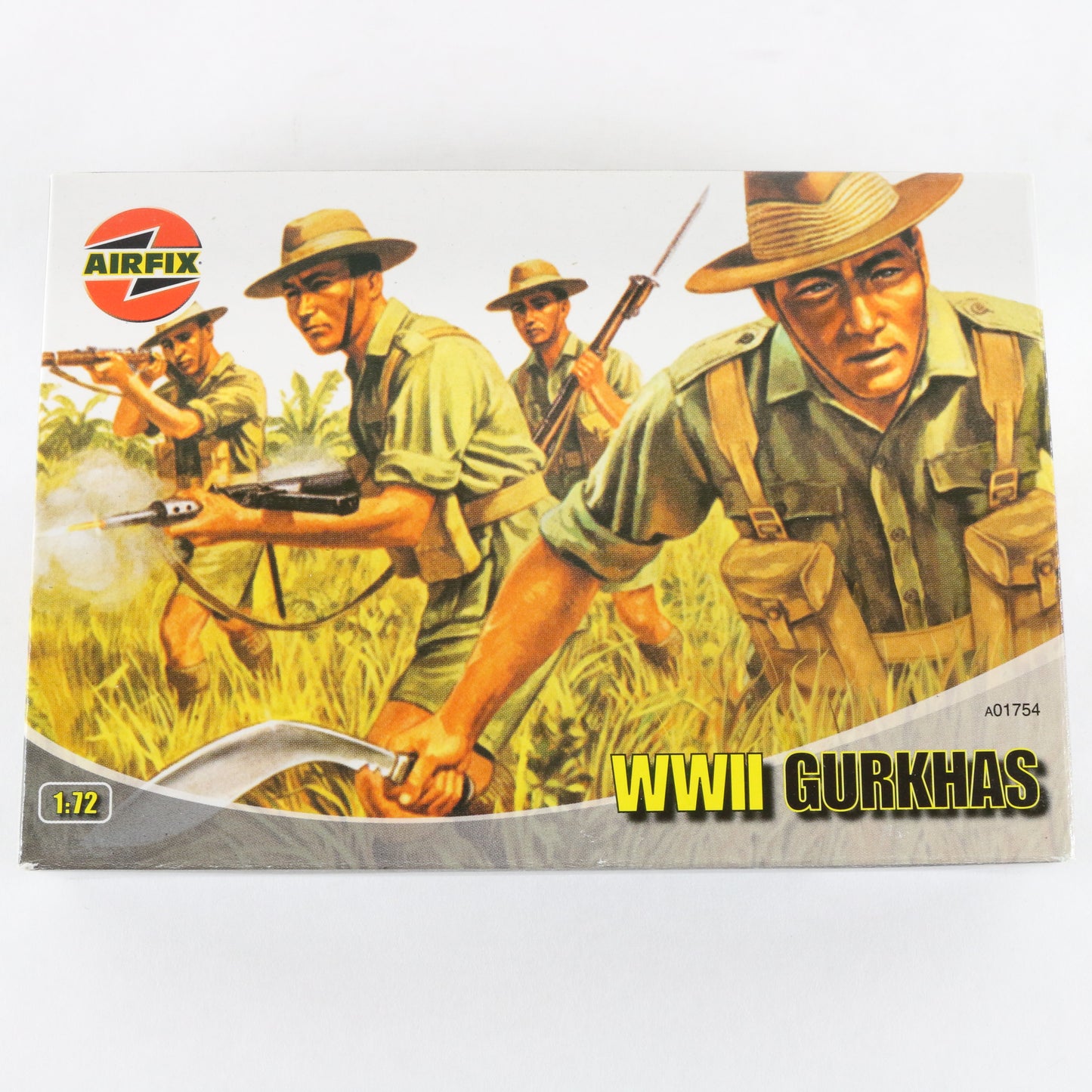 British Indian Gurkhas Soldiers WW2 Airfix 1:72 A01754 Plastic Model Figures