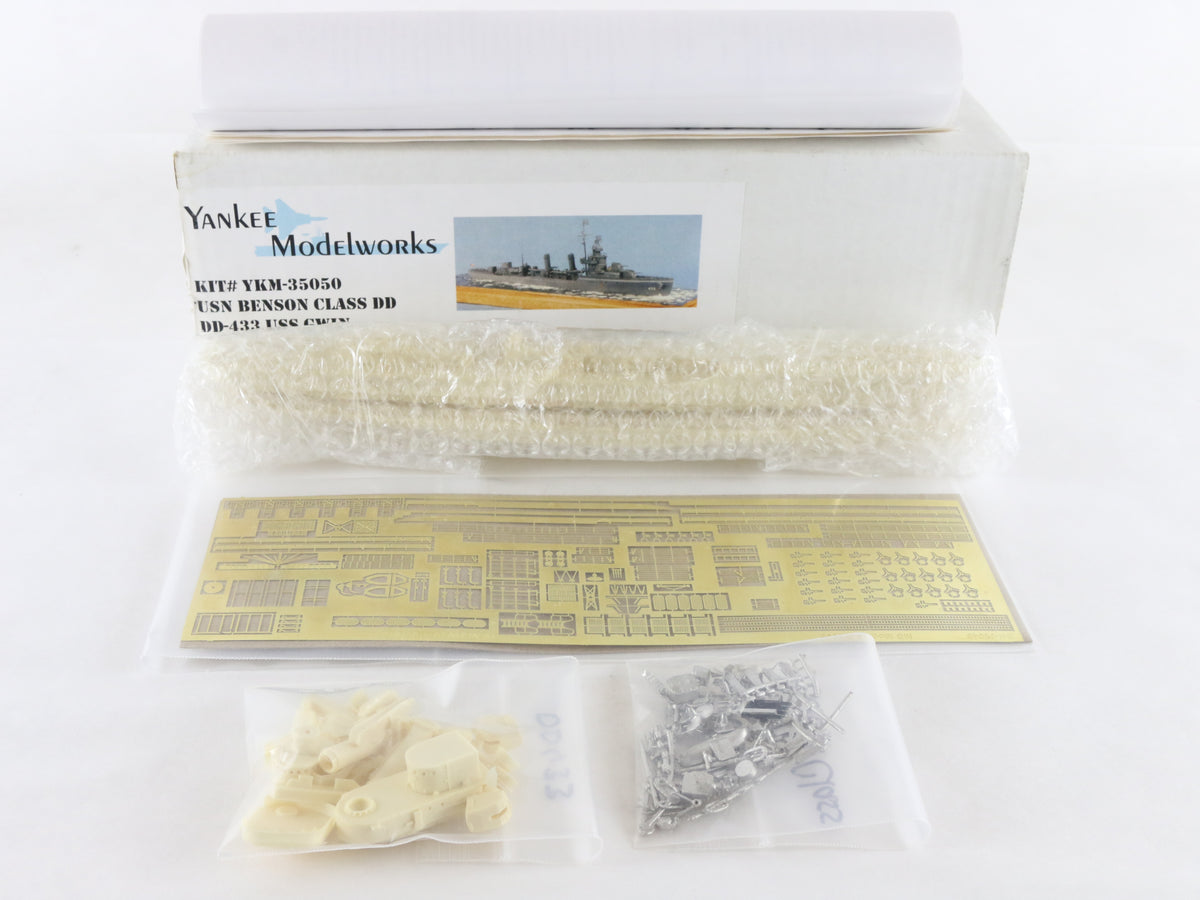 USS Gwin DD-433 USN Benson Class DD Yankee Modelworks 1:350 YKM-35050 Resin Kit