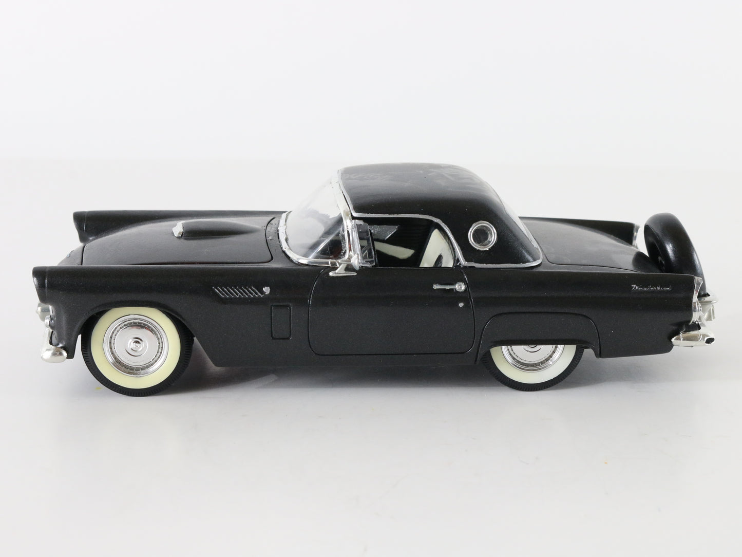 1956 Ford Thunderbird Convertible Black Monogram 1:24 Built Model Car