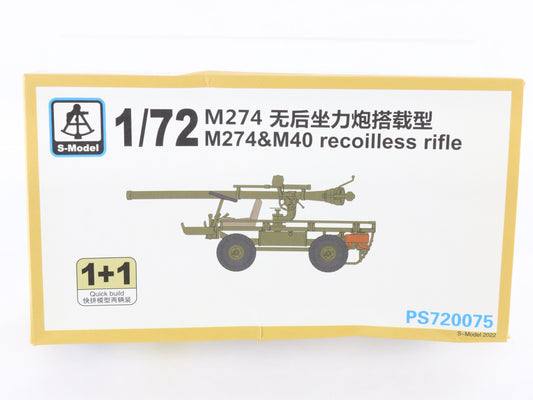 M274 & M40 Recoilless Rifle Willys Overland S-Model 1:72 PS720075 Kit