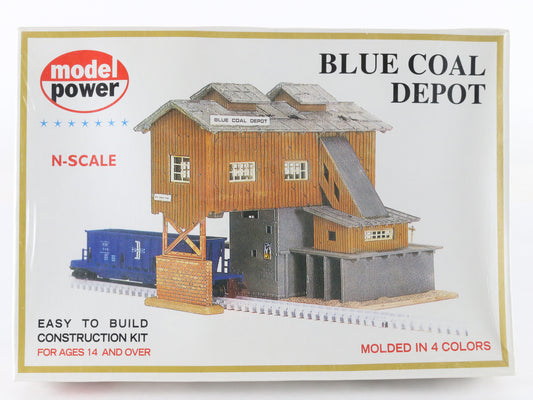 Model Power N 1506 Blue Coal Depot Train Layout Building Kit SEALED