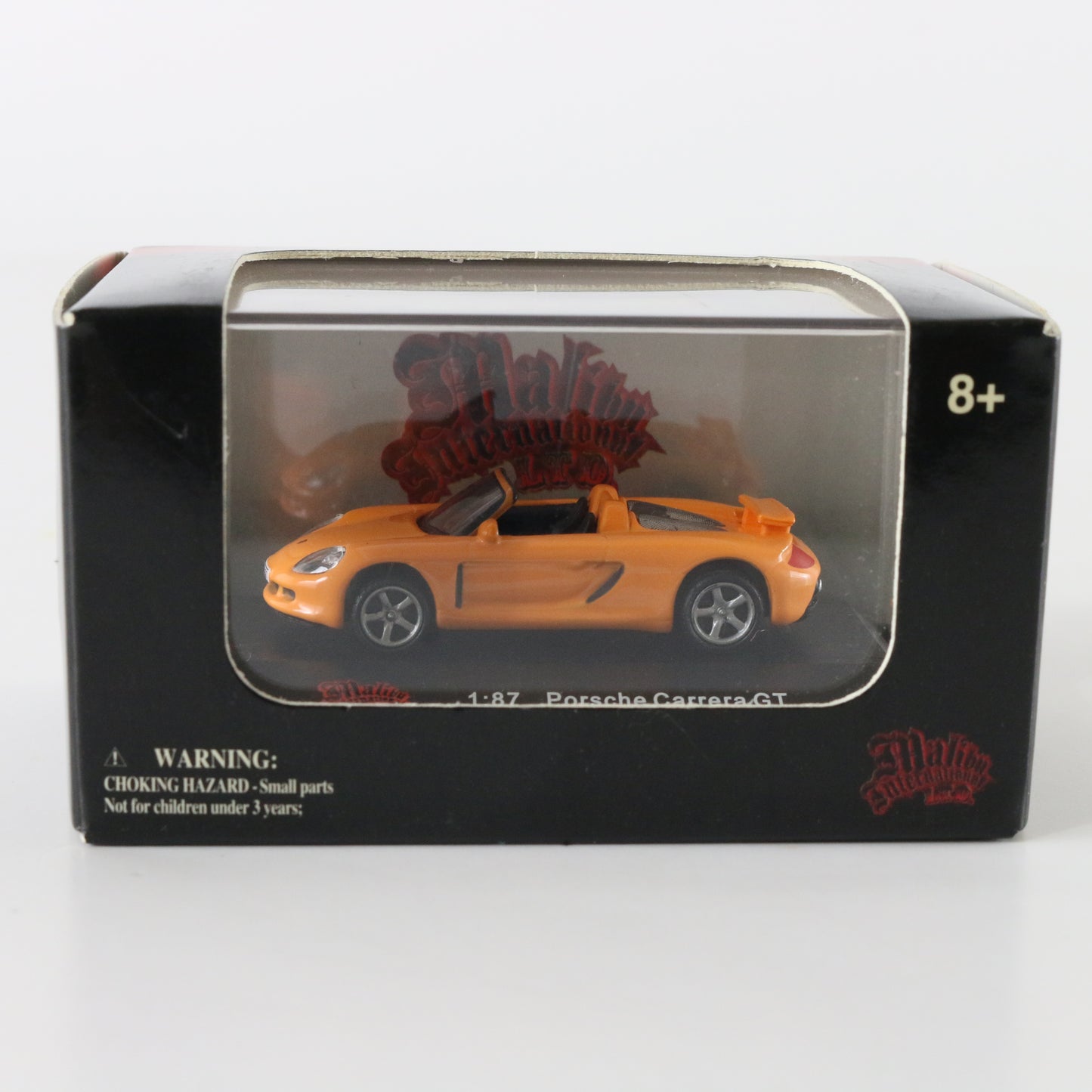 Porsche Carrera Gt Orange Model Car Malibu Intl High Speed HO SCALE 1:87 112