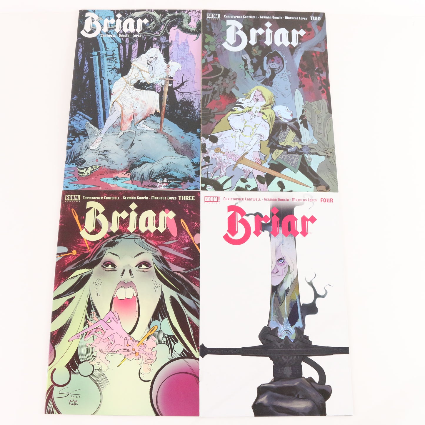 Lot Of 4 Briar Issues #1-4 A Boom Studios Paquette Virgin NM Comics COMPLETE RUN