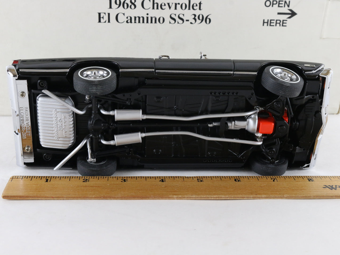 1968 Chevy El Camino SS-396 Pickup Black Danbury Mint 1:24 Diecast Model